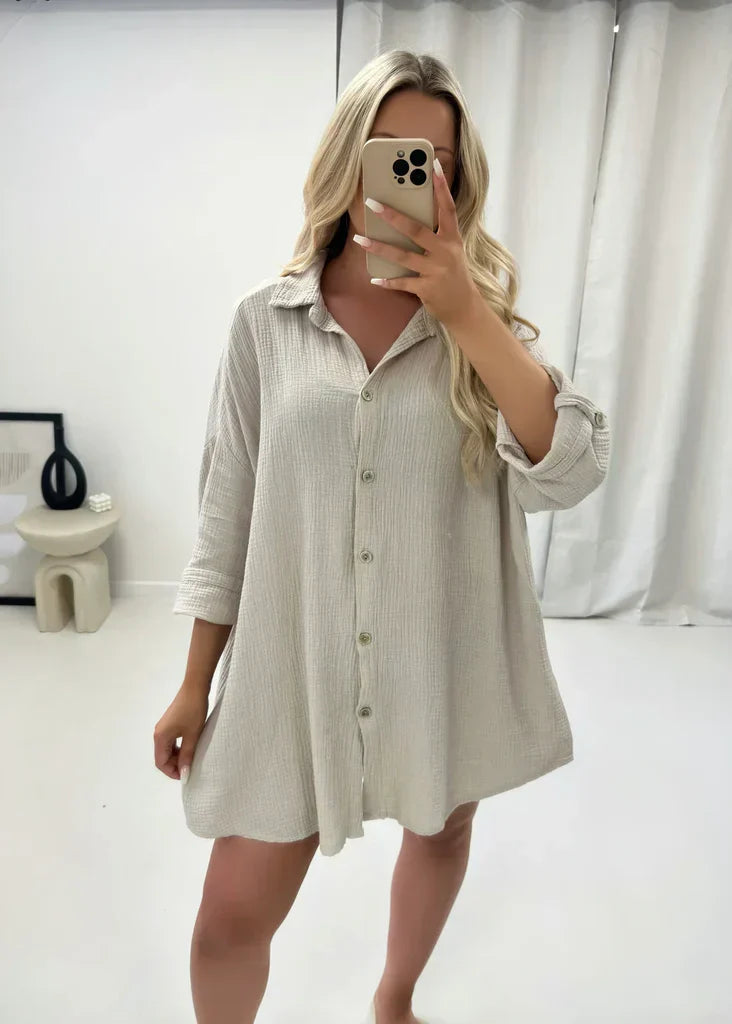 Dani | Oversized Shirt Sequin Eye