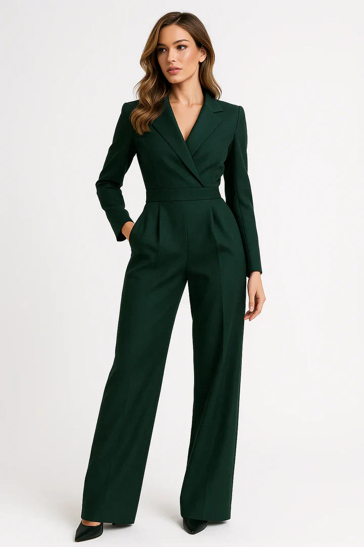 Salina | Jumpsuit with a blazer-style bodice and wide legs