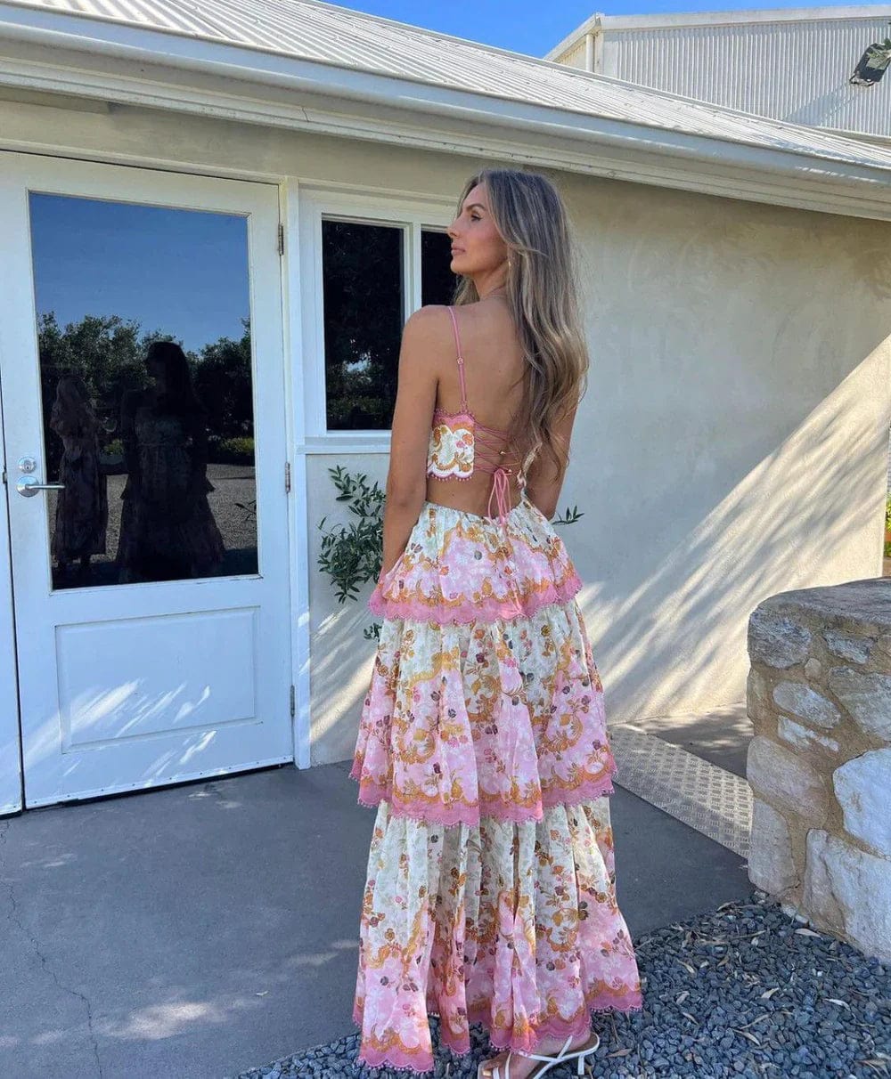 Teagan | Maxi Dress with Lace Details