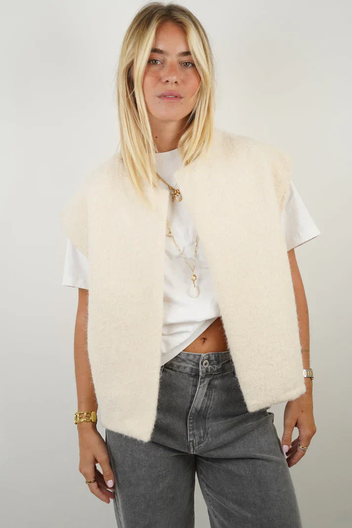 Fenna | Open-Front Cardigan with Wide Armholes