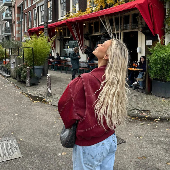 Sélis | Oversized Bomber Jacket