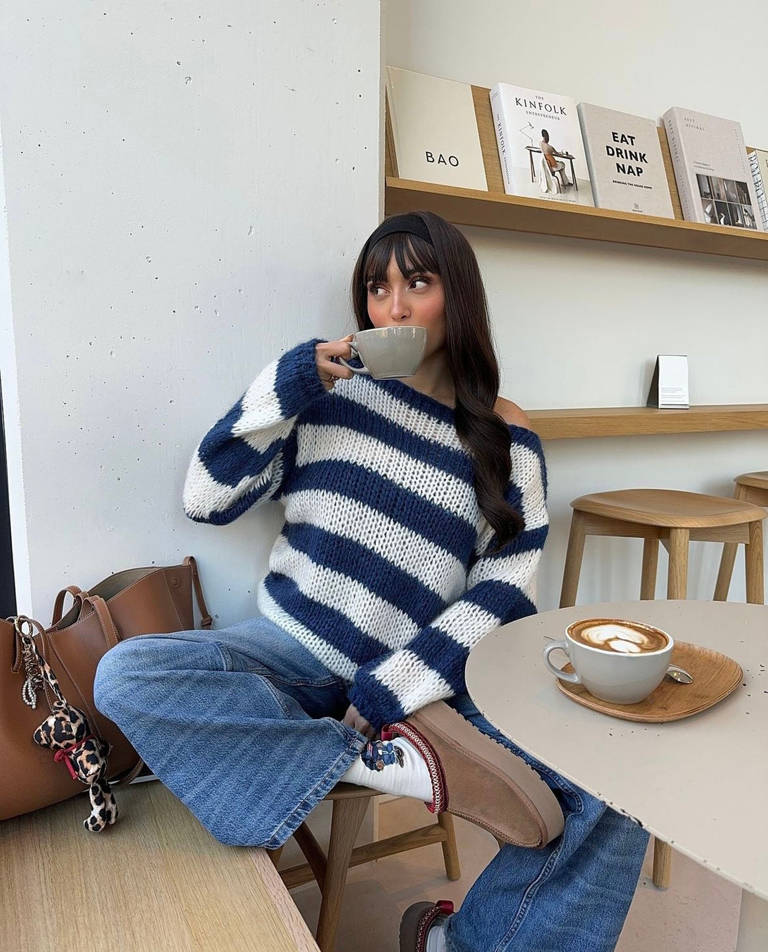 Catherine | Sweater Chunky knit striped design