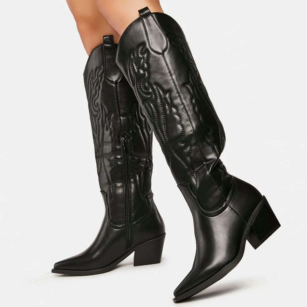 Deyanira | Knee-high cowboy boots