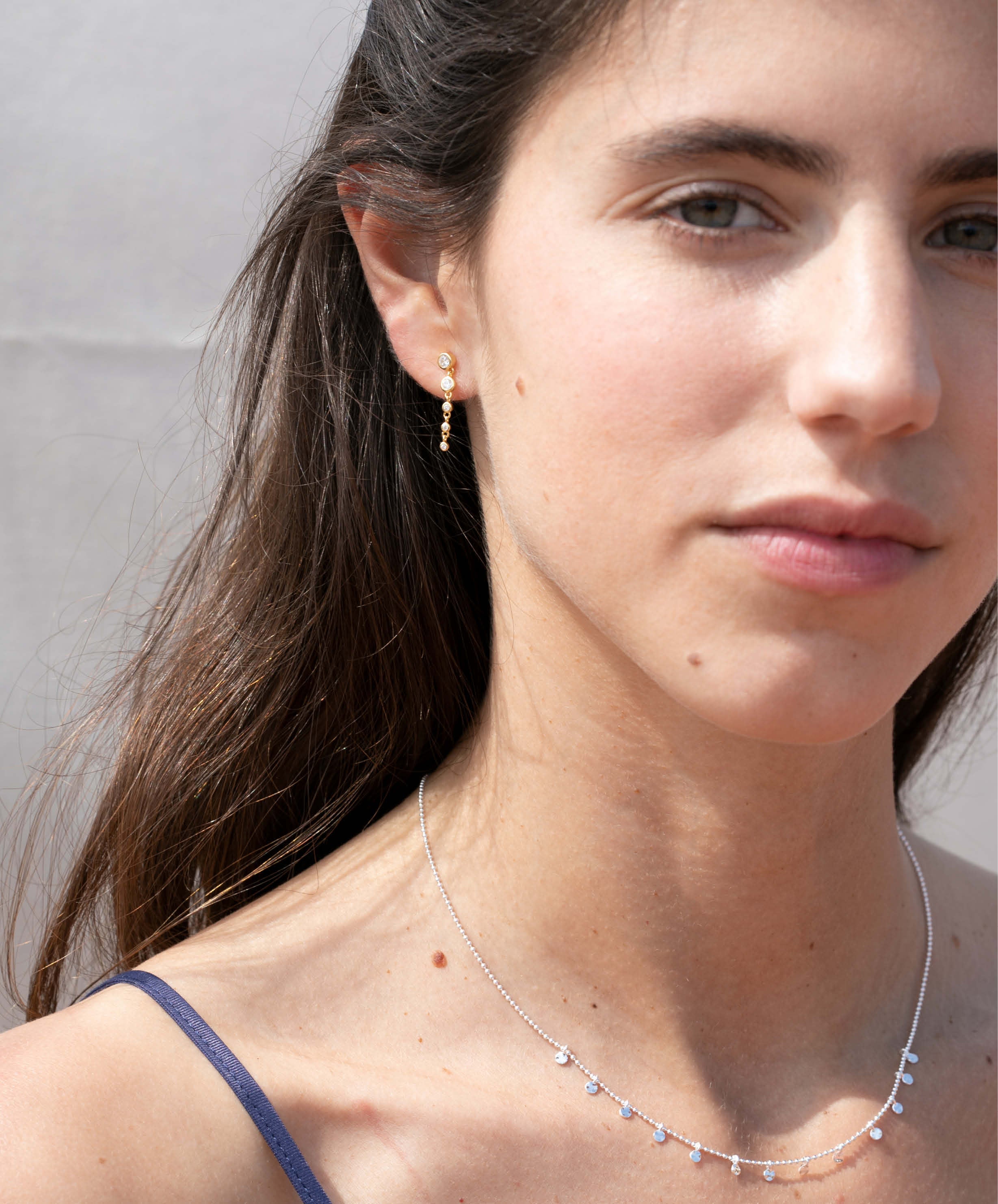 JOY Earrings White Long