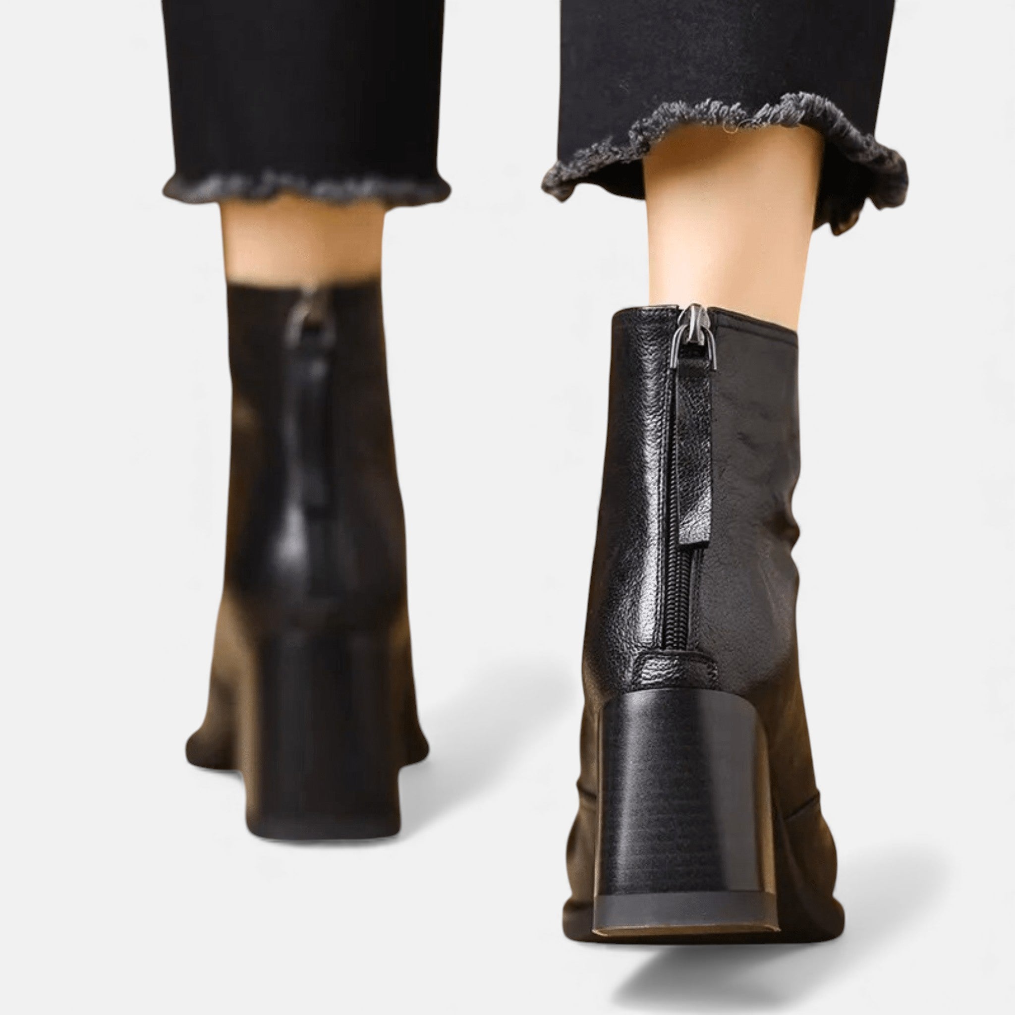 Claudia | Luxury Ankle Boots with Mid Heel 